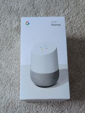 Google Home Smart Speaker - White and Gray